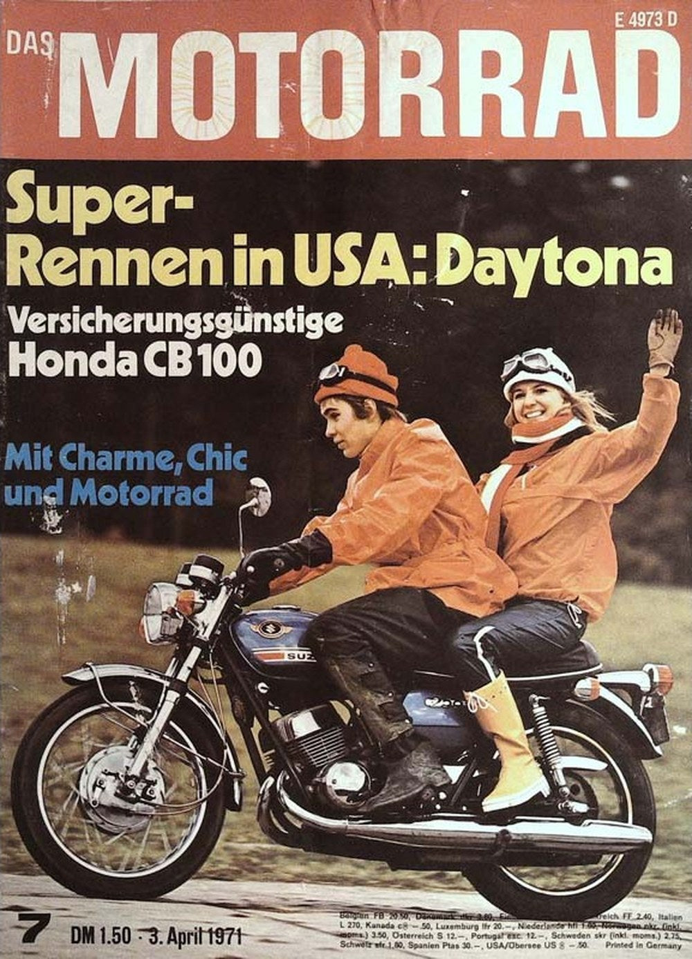 Motorrad Magazin Deutschland 1971-07 Honda CB 100 Daytona Motorradrennen USA Super-Rennen
