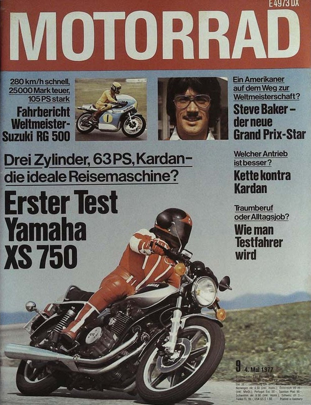 Motorrad Magazin Deutschland 1977-09 Steve Baker