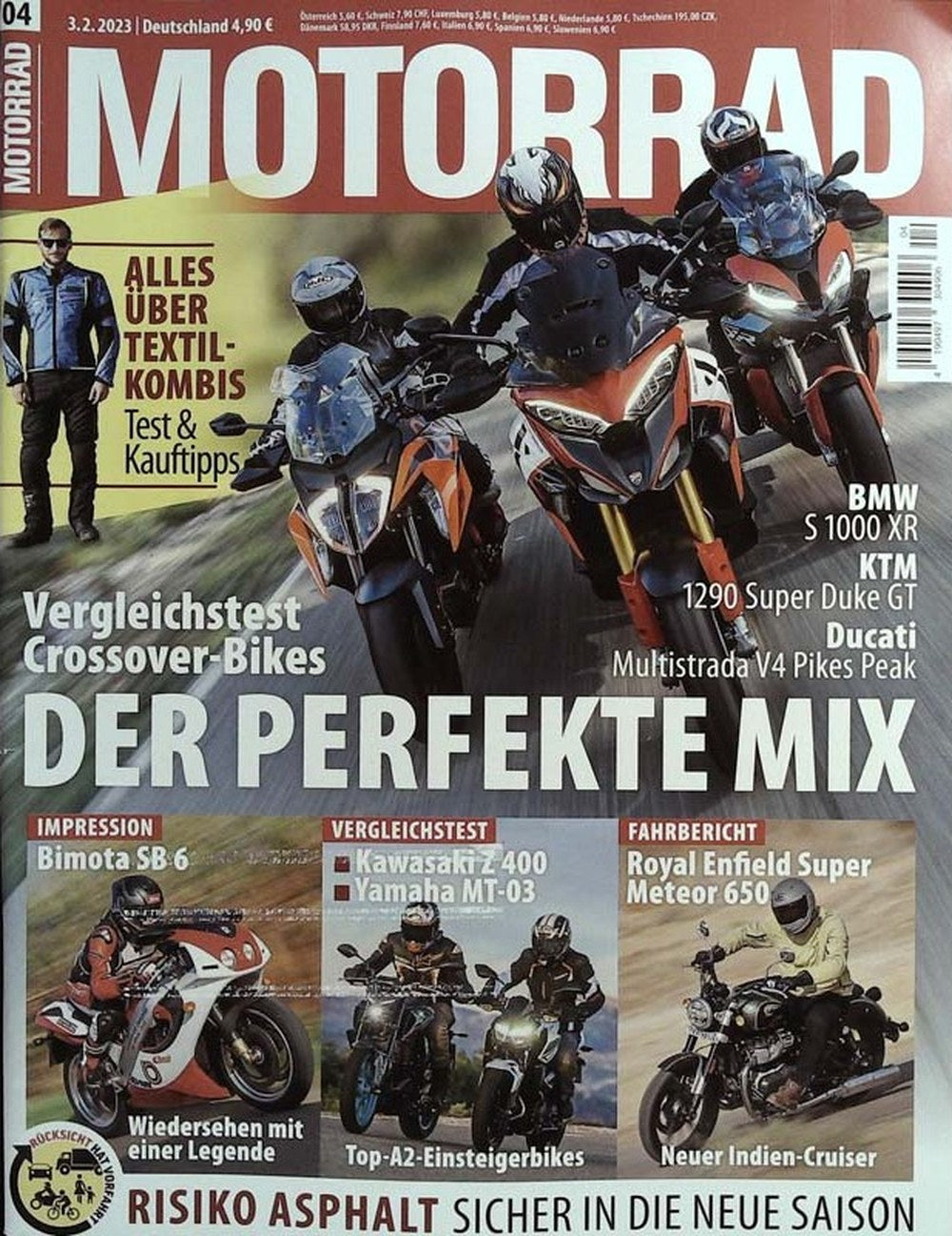Motorrad Magazin Deutschland 2023-04 Crossover-Bikes BMW S 1000 XR KTM 1290 Super Duke GT