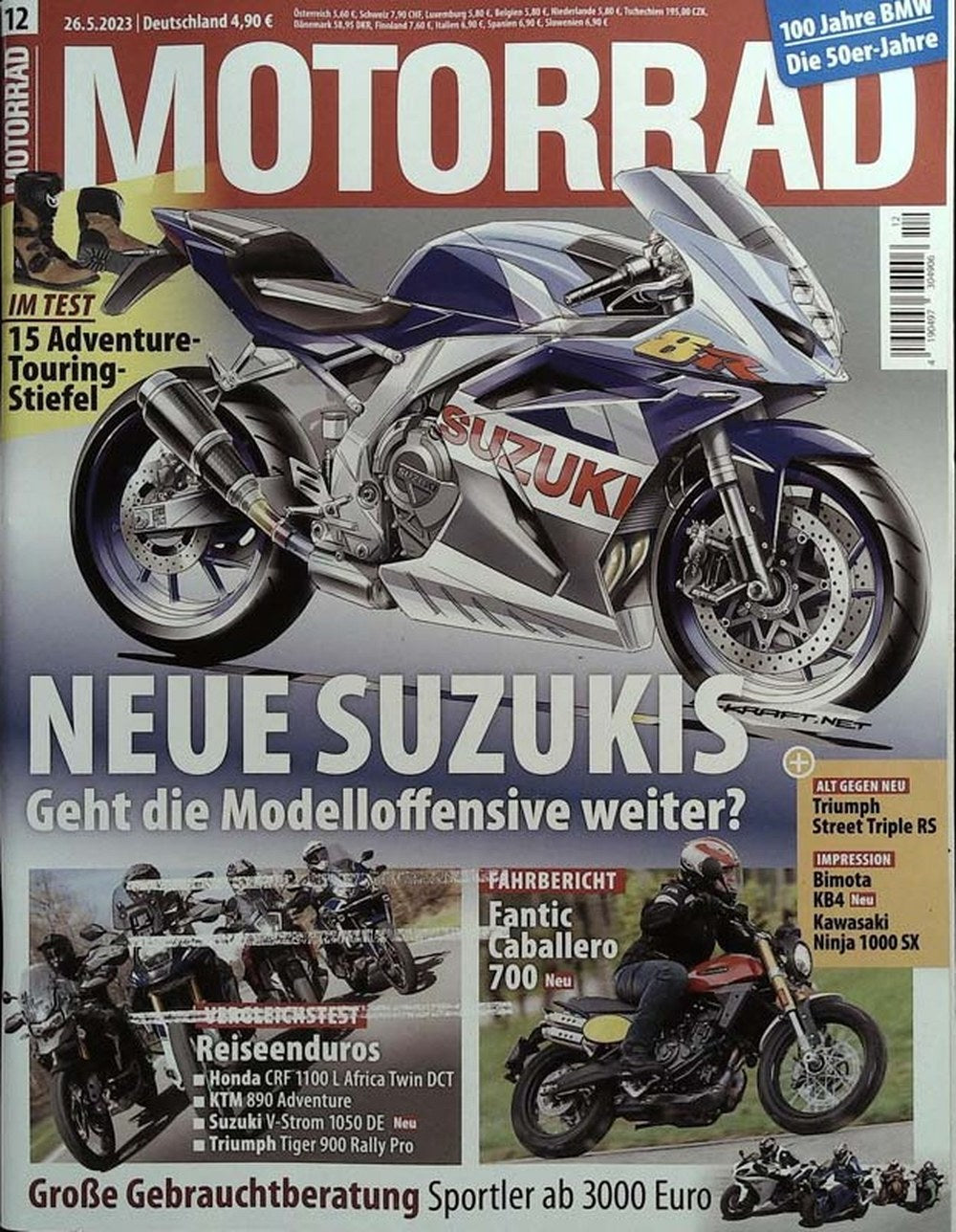 Motorrad Magazin Deutschland 2023-12 Suzuki Motorrad Sportmotorrad