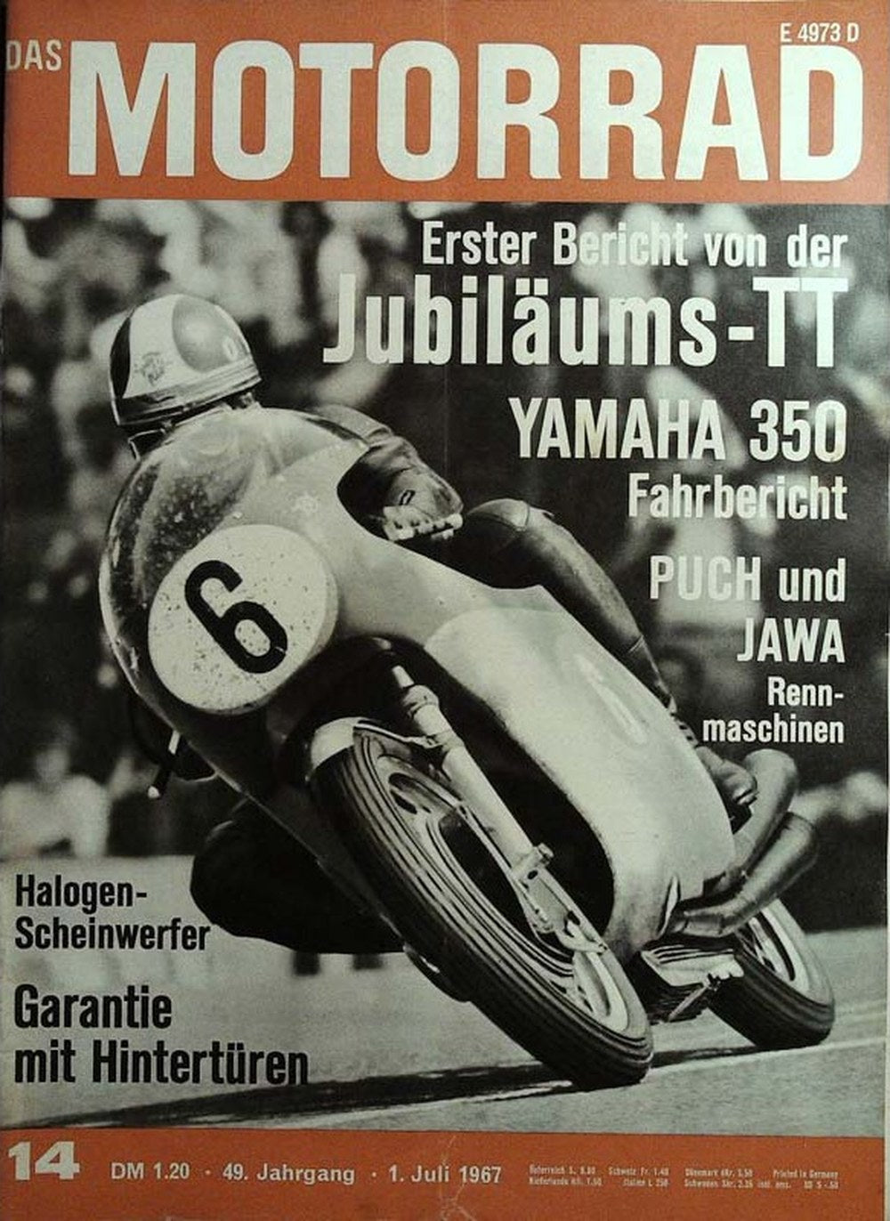 Motorrad Magazin Deutschland 1967-14 Mike Hailwood Yamaha Puch Jawa