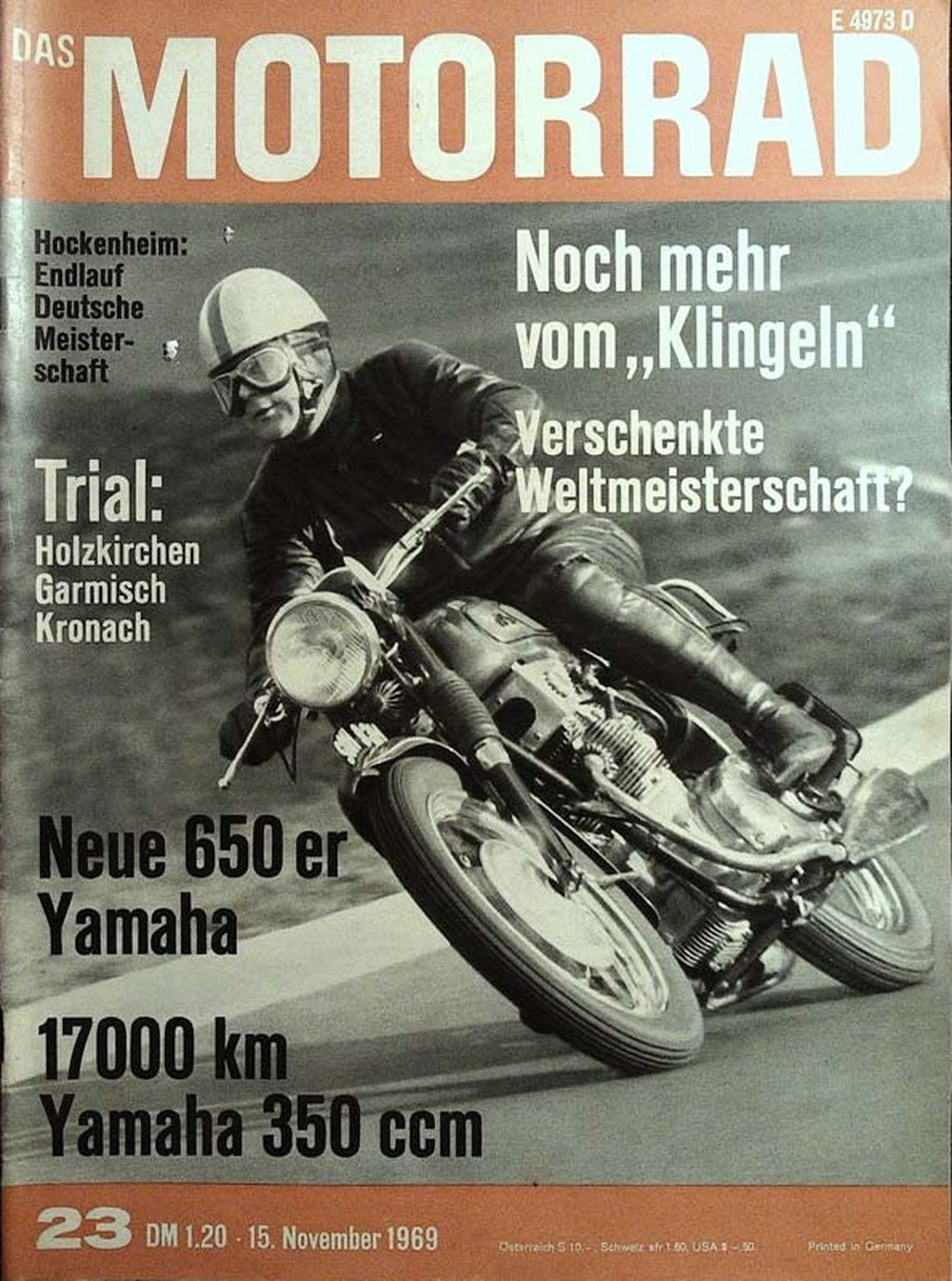 Motorrad Magazin Deutschland 1969-23 Motorradrennen Hockenheim Deutsche Meisterschaft