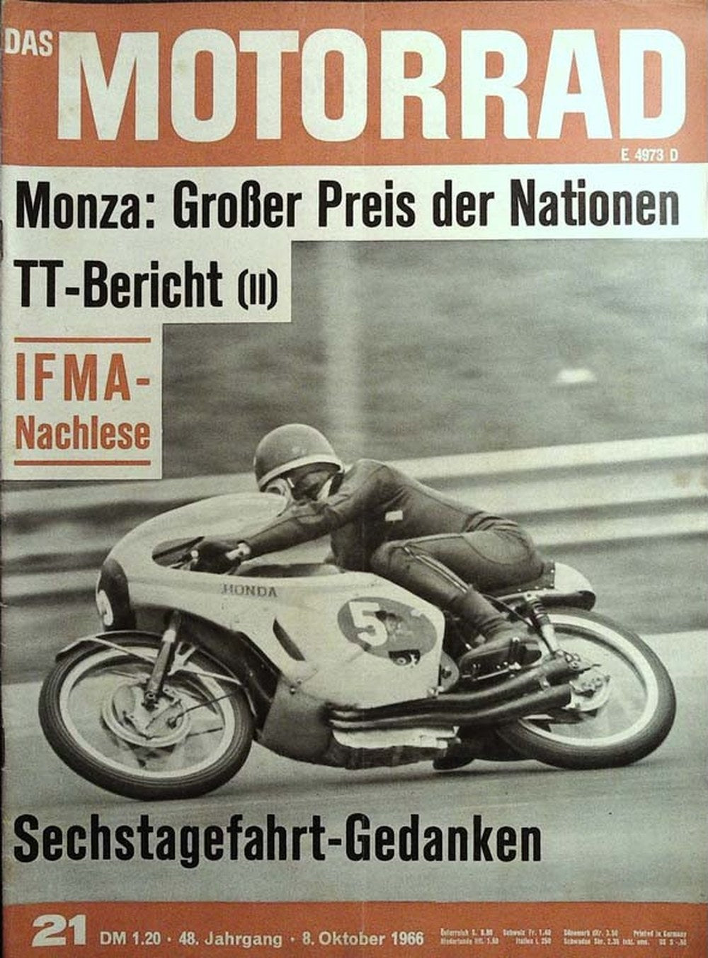 Motorrad Magazin Deutschland 1966-21 Mike Hailwood