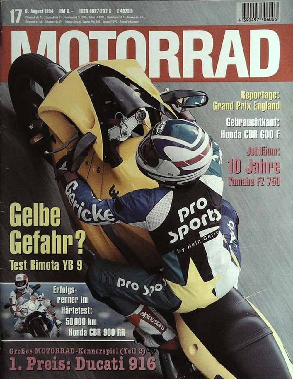 Motorrad Magazin Deutschland 1994-17 Hein Gericke