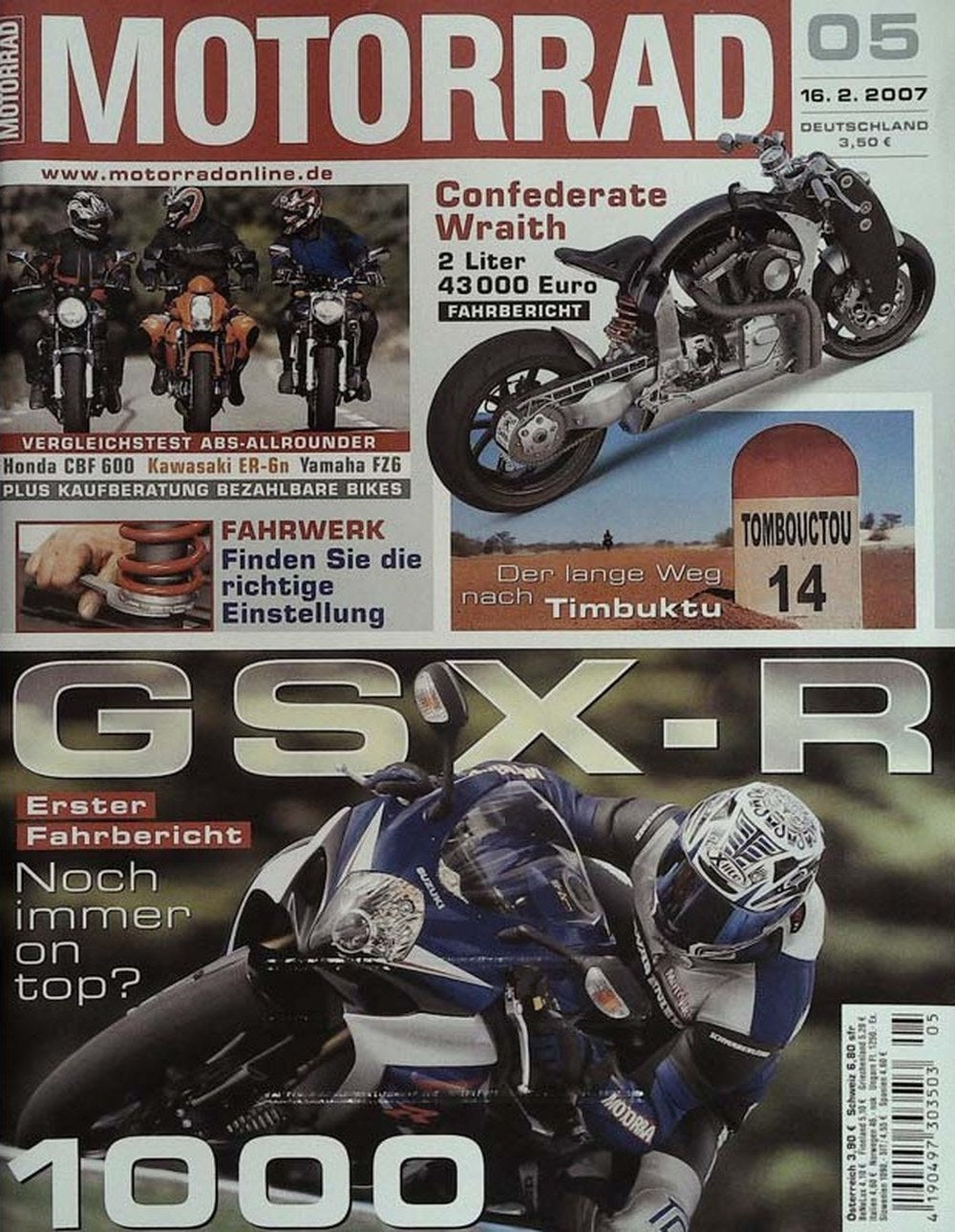 Motorrad Tijdschrift Duitsland 2007-05 Originele uitgave