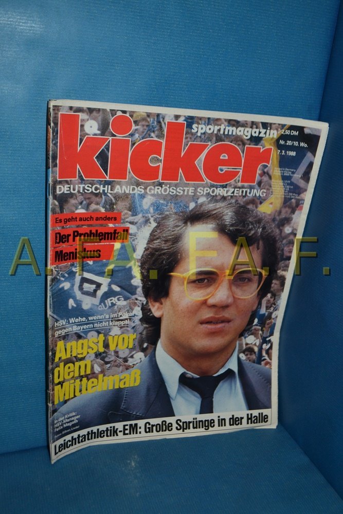 Kicker Magasin Tyskland 1988-20 Felix Magath Originaludgave