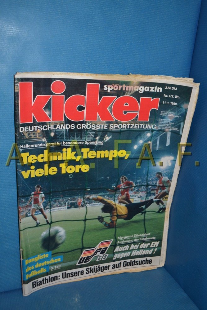 Kicker Magazine Germany 1988-04 Original Print Issue