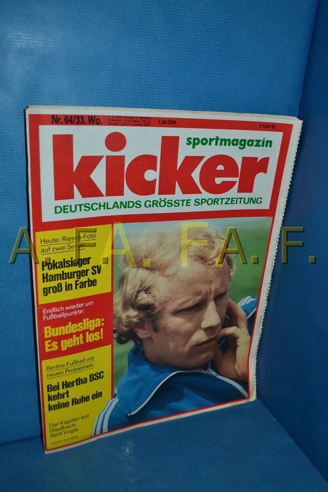 Kicker Magazin Deutschland 1976-64 Berti Vogts Hamburger SV Hertha BSC Borussia Mönchengladbach