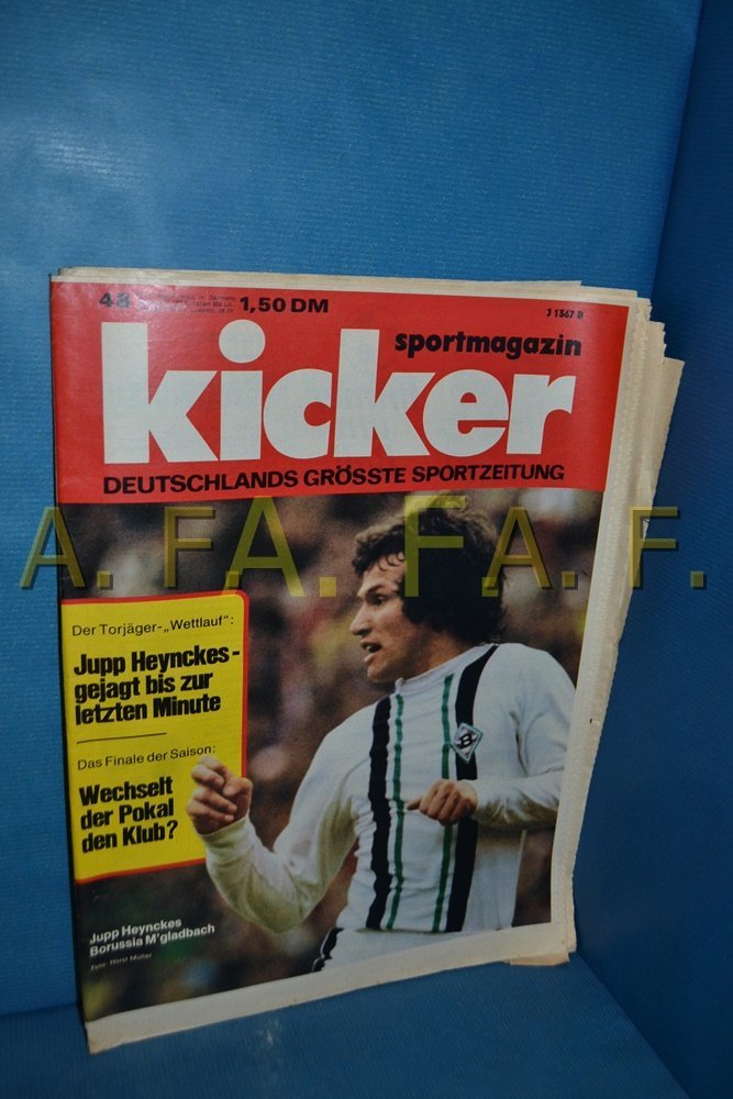 Kicker Magazin Deutschland 1975-48 Jupp Heynckes Borussia Mönchengladbach