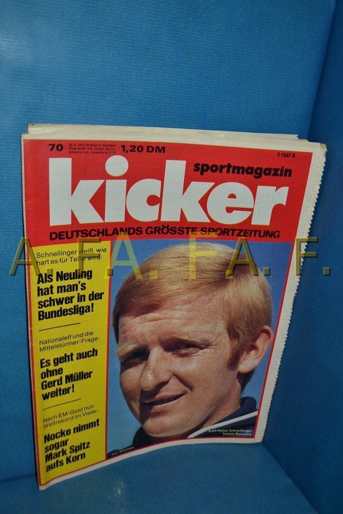 Kicker Lehti Saksa 1974-60 Franz Beckenbauer Alkuperäinen painos