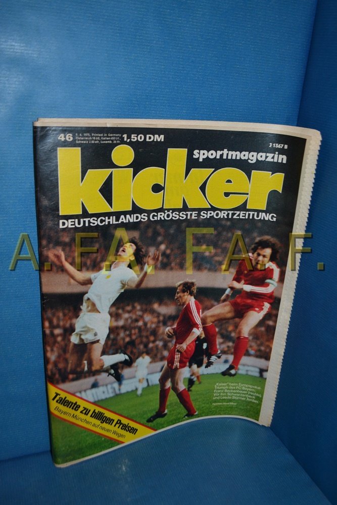 Kicker Magazin Deutschland 1975-46 Franz Beckenbauer FC Bayern München Leeds United
