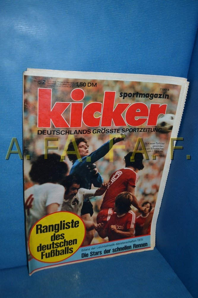 Kicker Magazin Deutschland 1975-52 Harald Schumacher