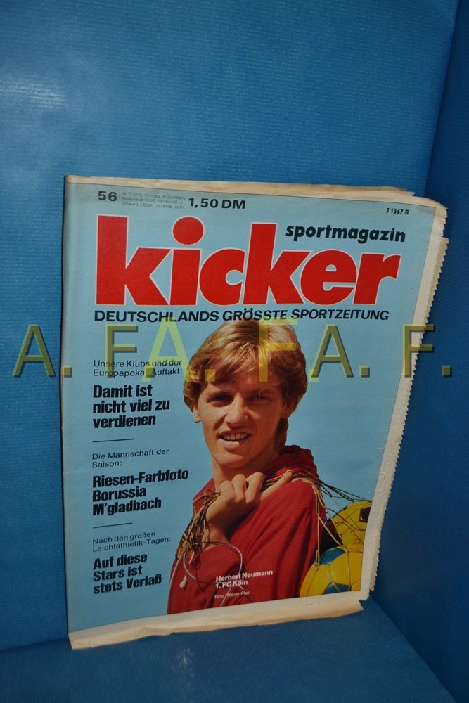Kicker Magazin Deutschland 1975-56 Herbert Neumann 1. FC Köln Borussia Mönchengladbach