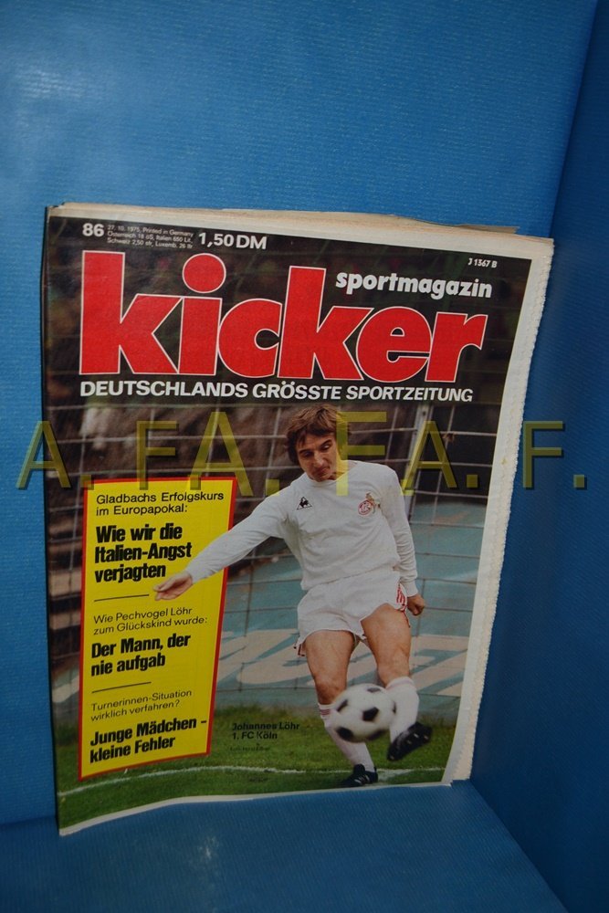 Kicker Magazin Deutschland 1975-86 Johannes Löhr 1. FC Köln Borussia Mönchengladbach