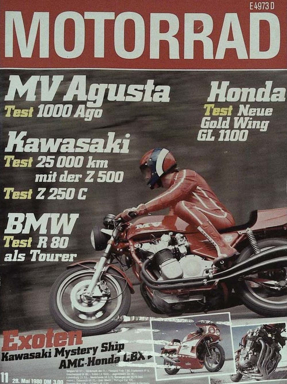 Motorrad Magazin Deutschland 1980-11 MV Agusta Kawasaki Honda BMW AMC-Honda