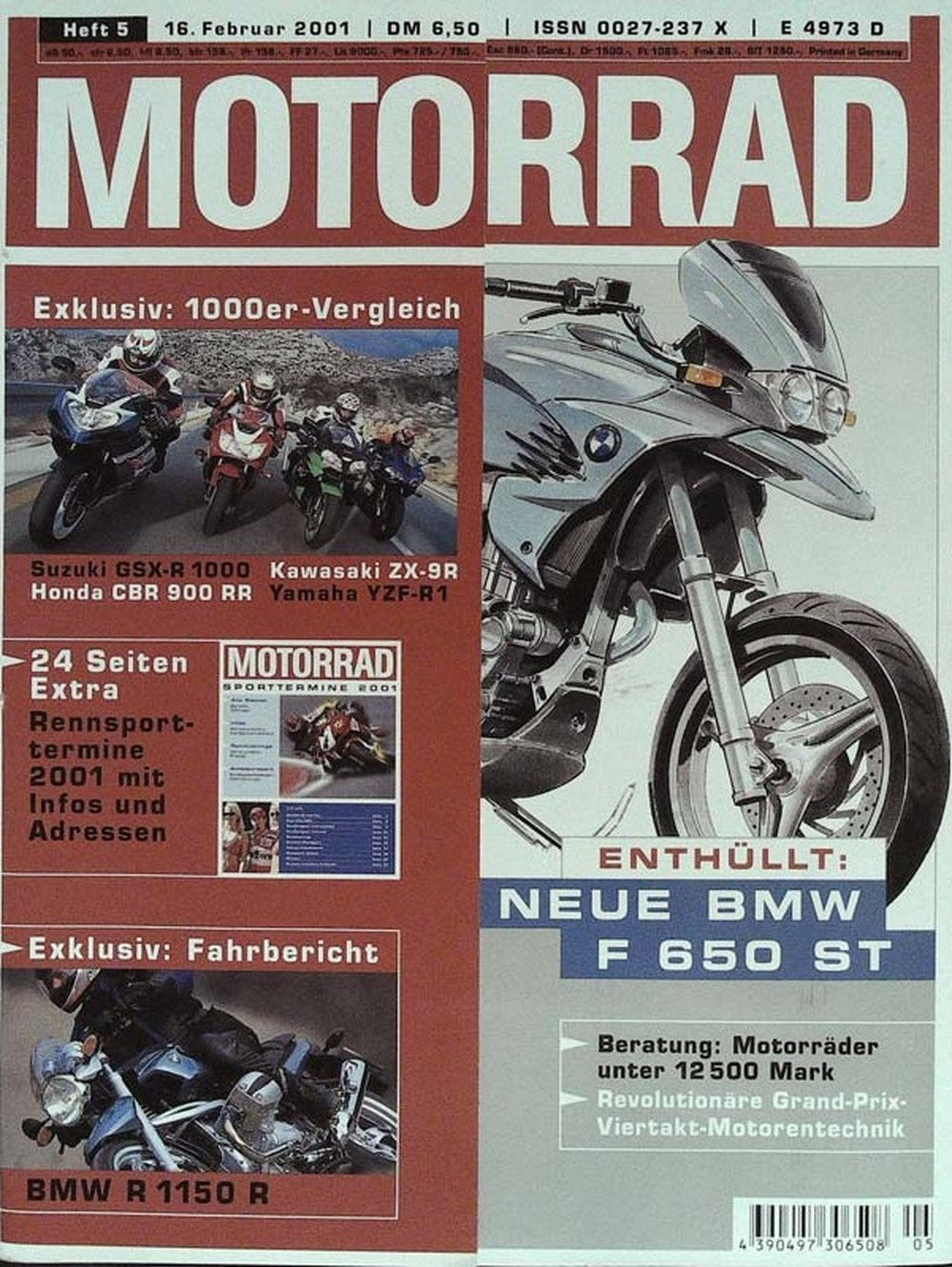 Motorrad Magazin Deutschland 2001-05 BMW Suzuki Kawasaki Honda Yamaha