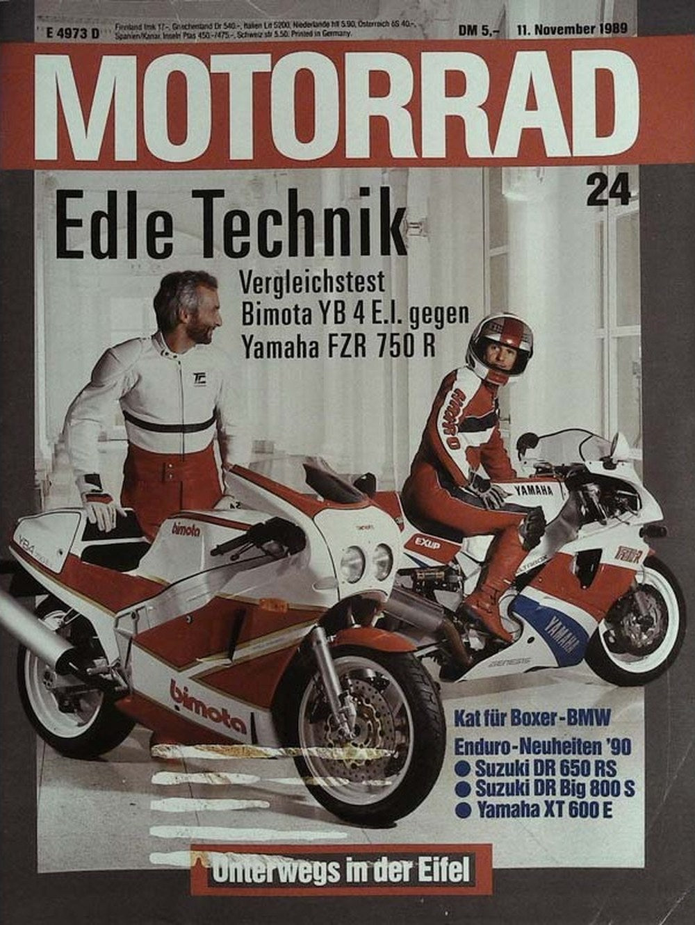 Motorrad Magazin Deutschland 1989-24 Bimota Yamaha Suzuki BMW
