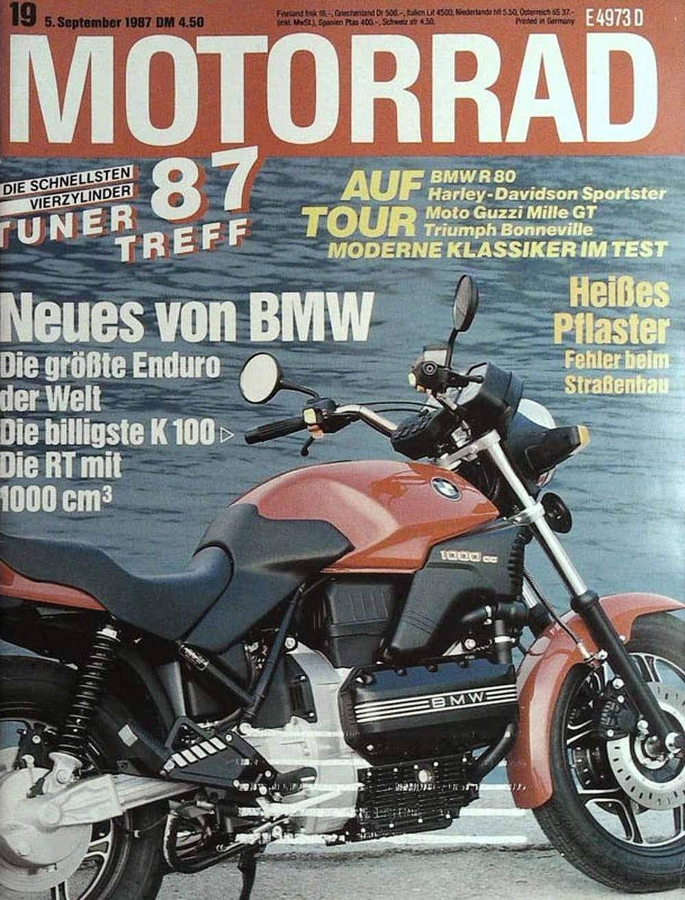 Motorrad Magazin Deutschland 1987-19 BMW Harley-Davidson Moto Guzzi Triumph