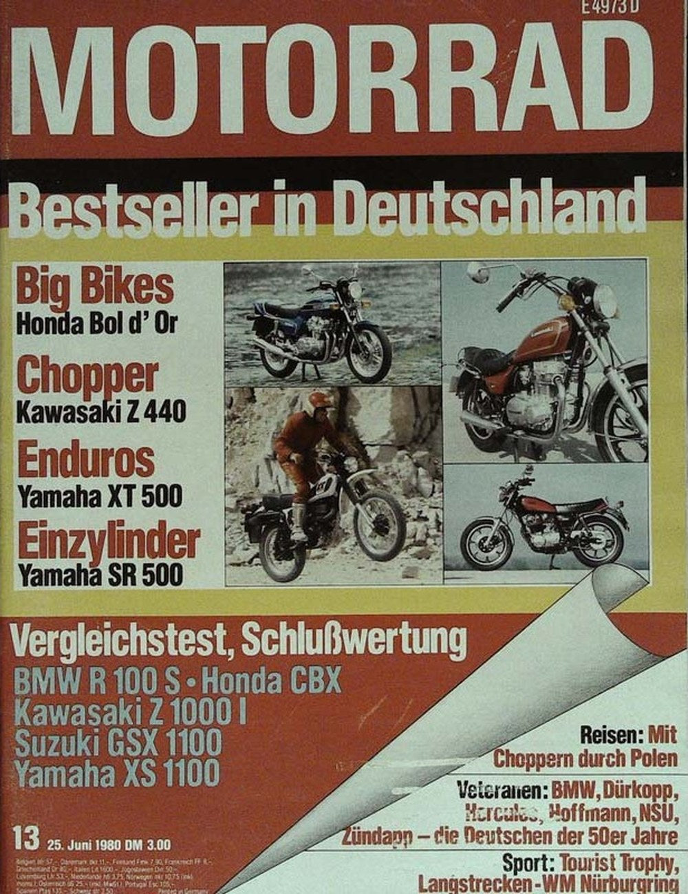 Motorrad Magazin Deutschland 1980-13 Honda Kawasaki Yamaha BMW Suzuki