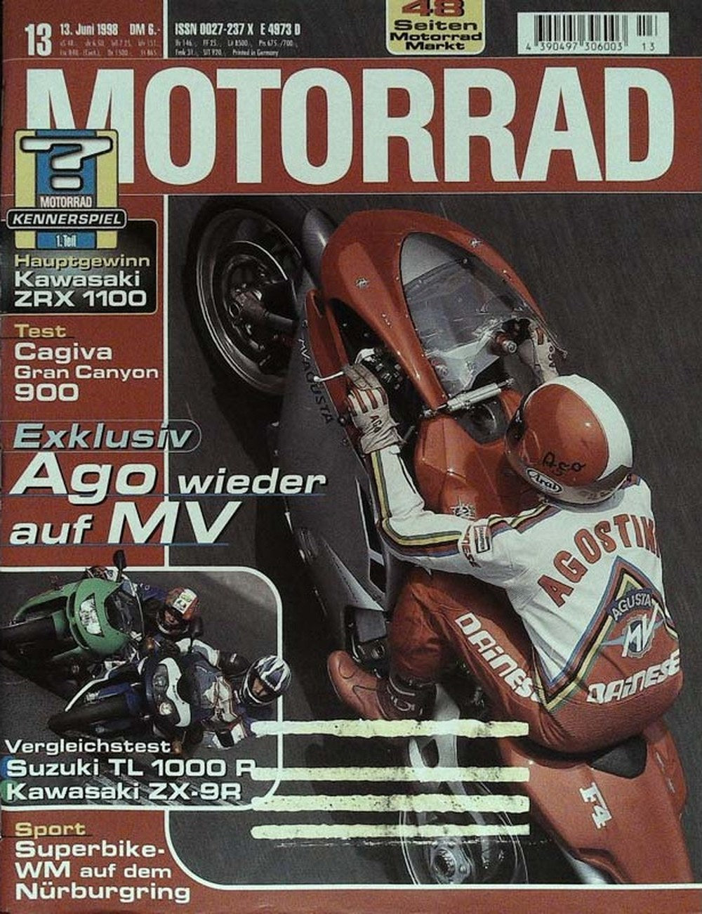 Motorrad Magazin Deutschland 1998-13 Giacomo Agostini