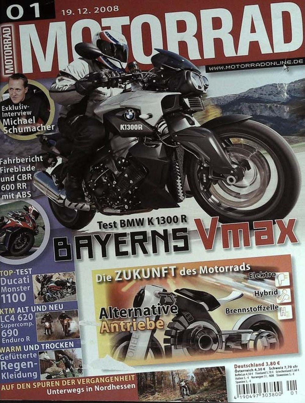 Motorrad Magazin Deutschland 2008-01 Michael Schumacher