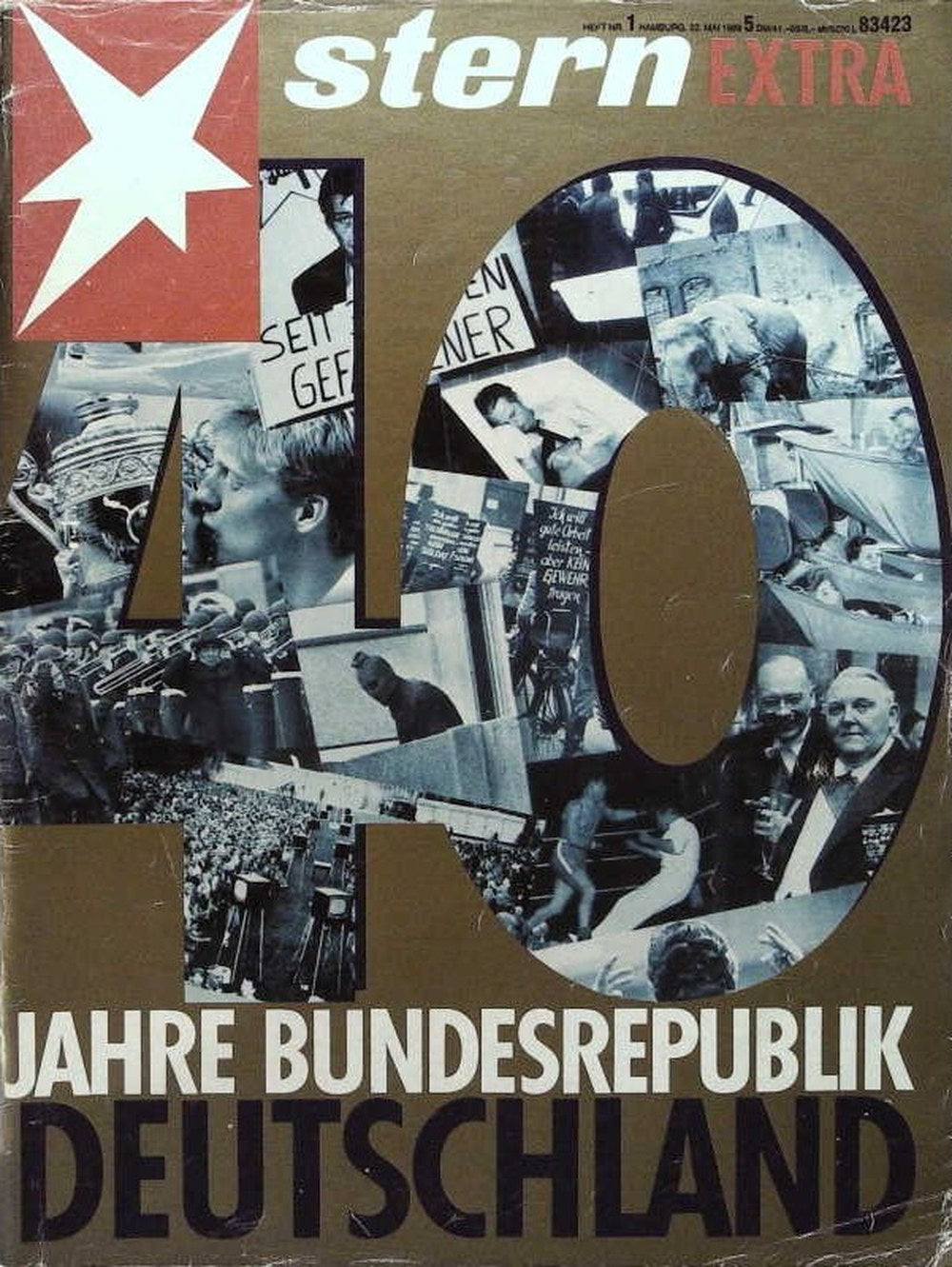 Stern Extra Magazin Deutschland 1989-01 40 Jahre Bundesrepublik Deutschland Deutsche Geschichte Jubiläum