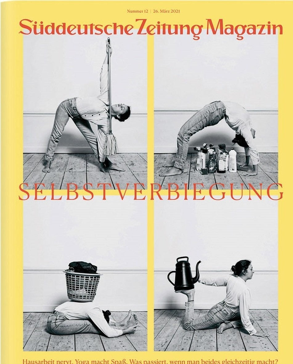 Süddeutsche Zeitung Magazin Deutschland 2021-12 Yoga Und Hausarbeit Selbstverrenkung Haushaltspflichten