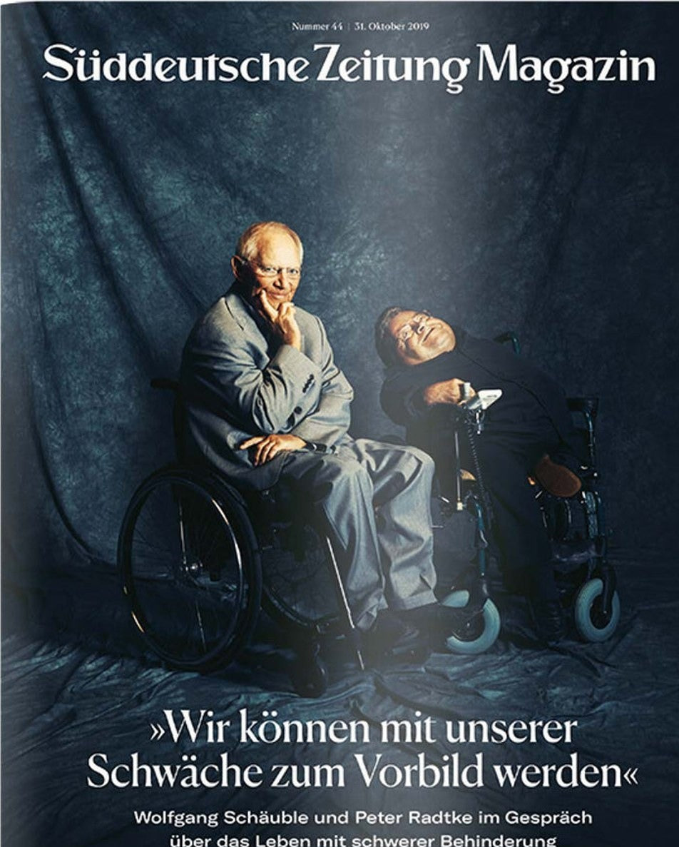 Süddeutsche Zeitung Magazin Deutschland 2019-44 Wolfgang Schäuble Peter Radtke