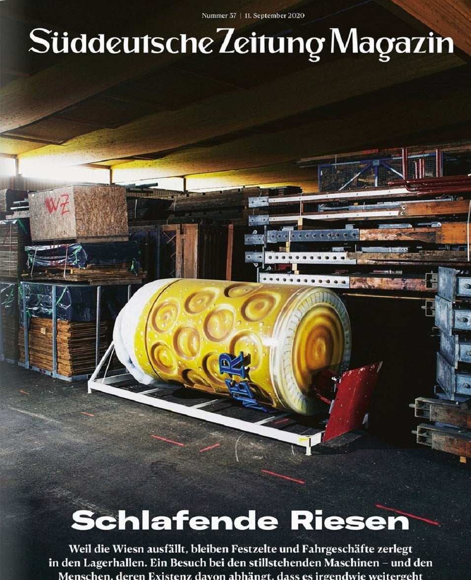 Süddeutsche Zeitung Magazin Deutschland 2020-37 Oktoberfest-Absage 2020 COVID-19-Auswirkung Auf Feste Fahrgeschäfte In Lagerung