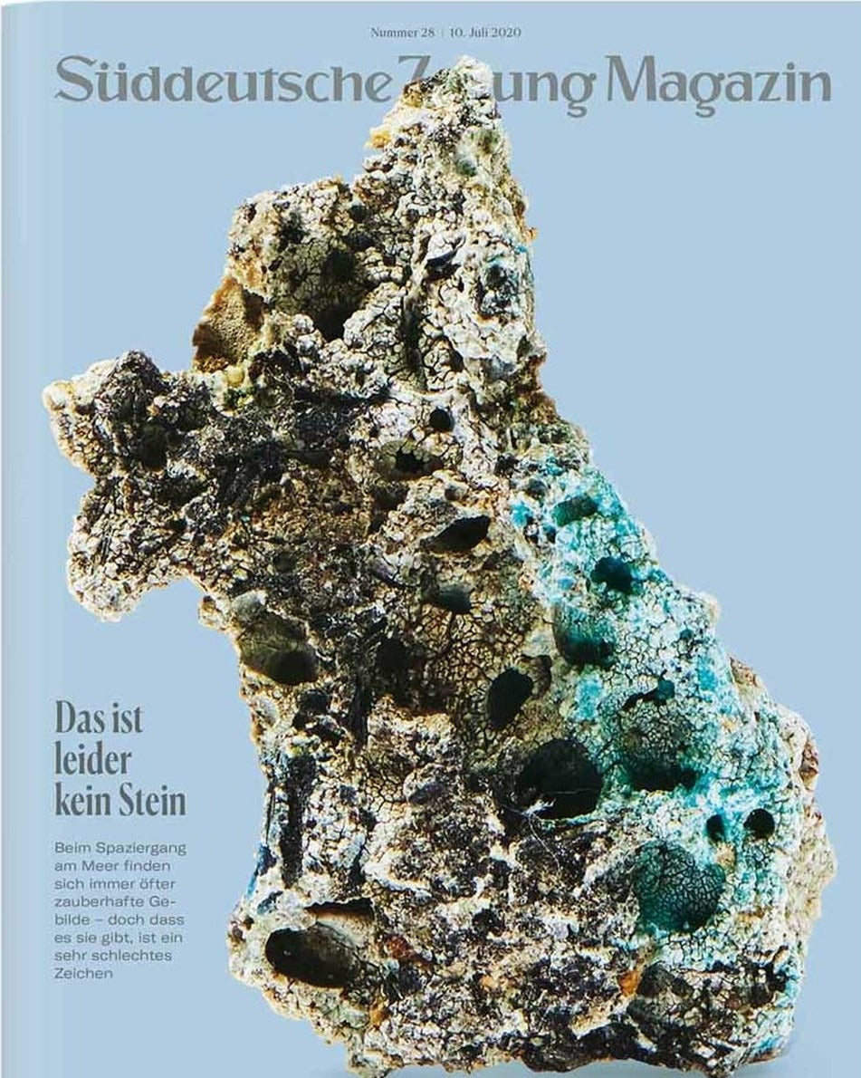 Süddeutsche Zeitung Magazin Deutschland 2020-28 Plastiglomerat Ozeanverschmutzung Meeresmüll
