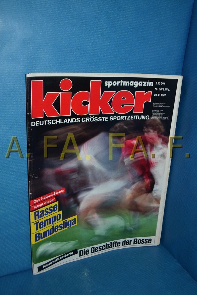 Kicker Magazine Germany 1987-18 Original Print Issue