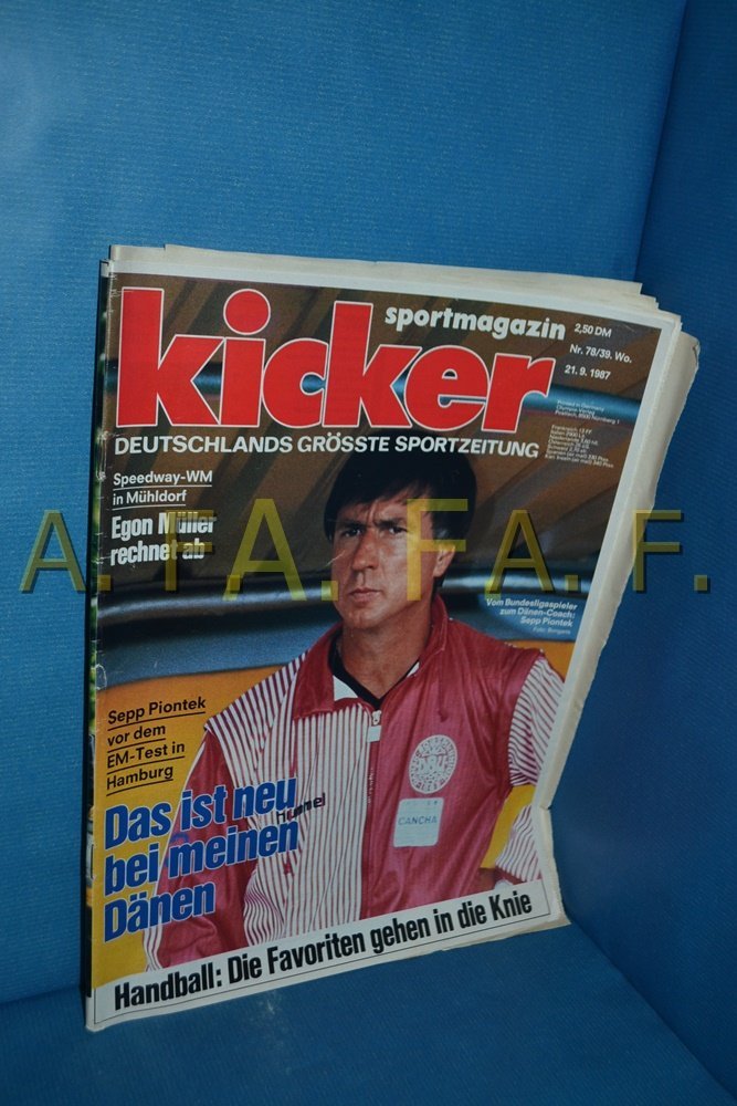 Kicker Magazine Germany 1987-78 Sepp Piontek Egon Müller Original Print Issue