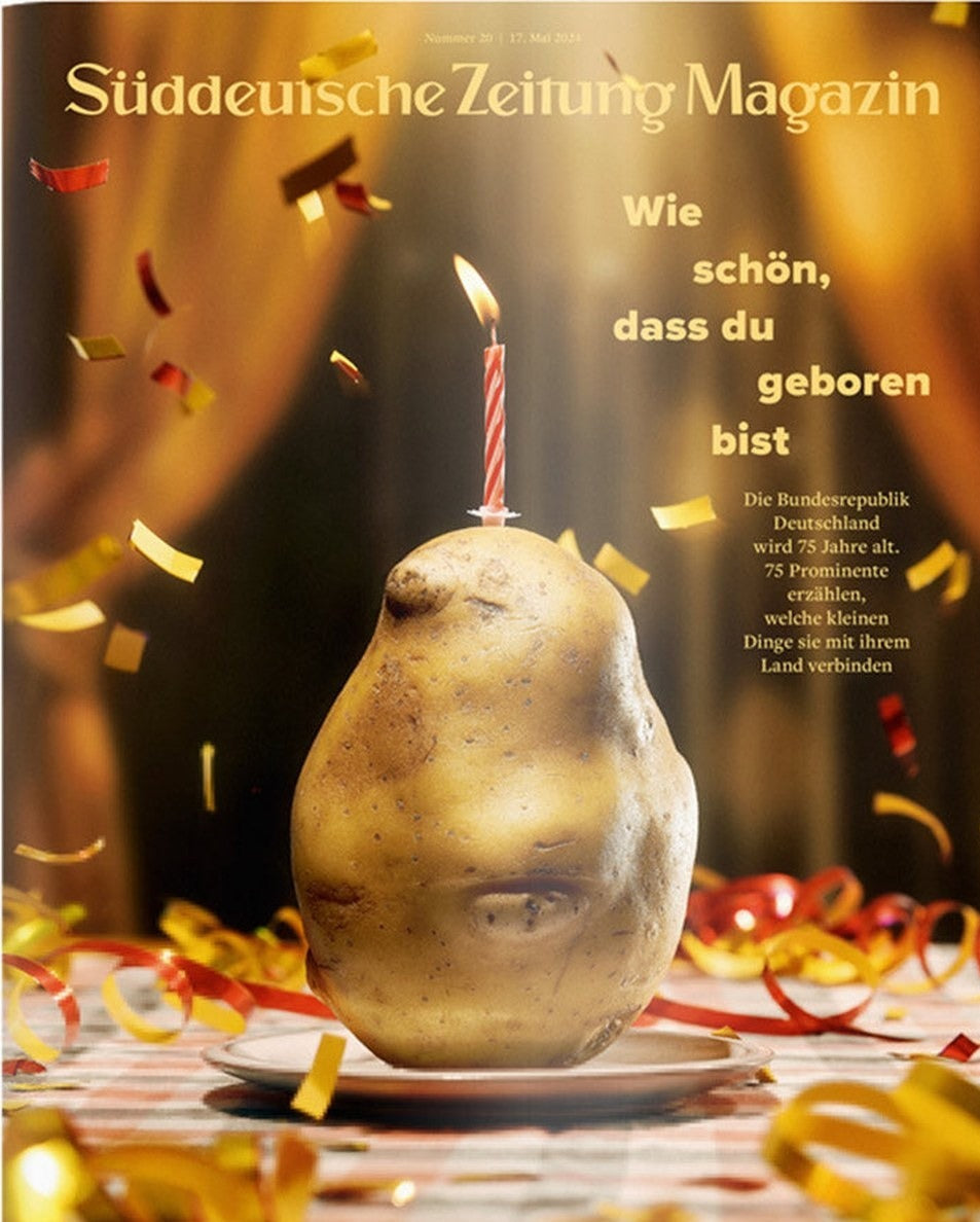 Süddeutsche Zeitung Magazin Deutschland 2024-20 75 Jahre Bundesrepublik Deutsche Identität Kartoffel Als Symbol