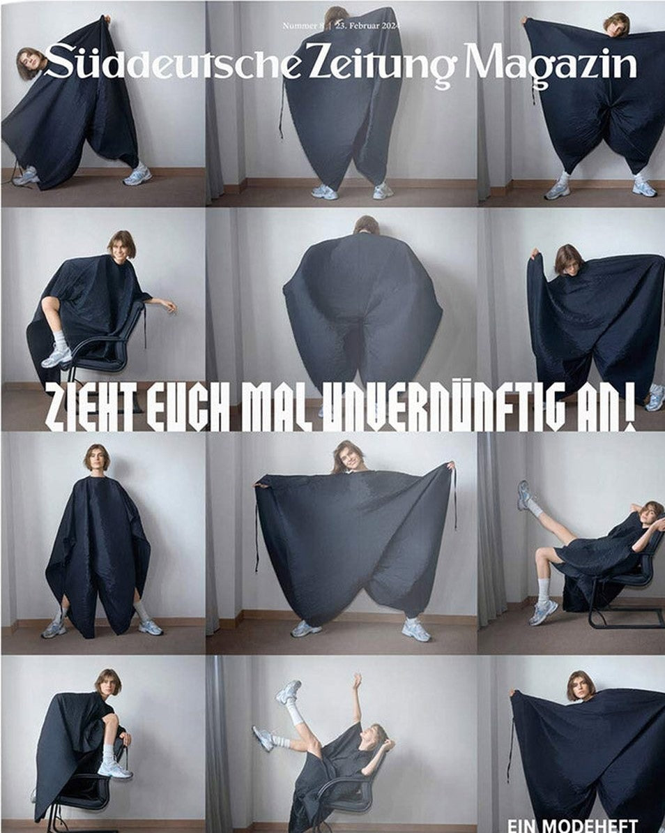 Süddeutsche Zeitung Magazin Deutschland 2024-08 Avantgarde-Mode Übergroße Kleidung Modefotografie