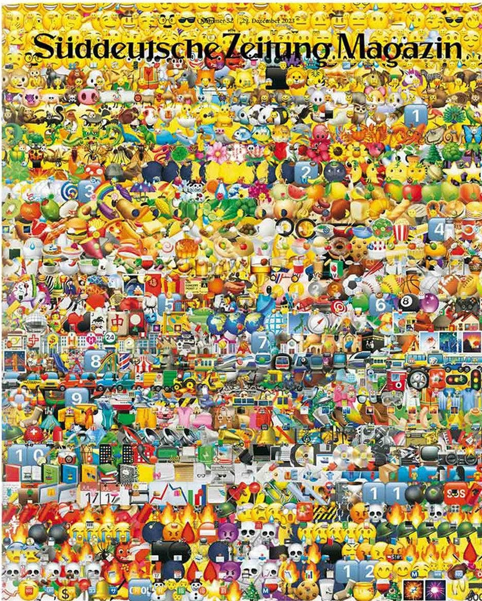 Süddeutsche Zeitung Magazin Deutschland 2023-52 Jahresrückblick 2023 Emoji-Kunst Jahresquiz
