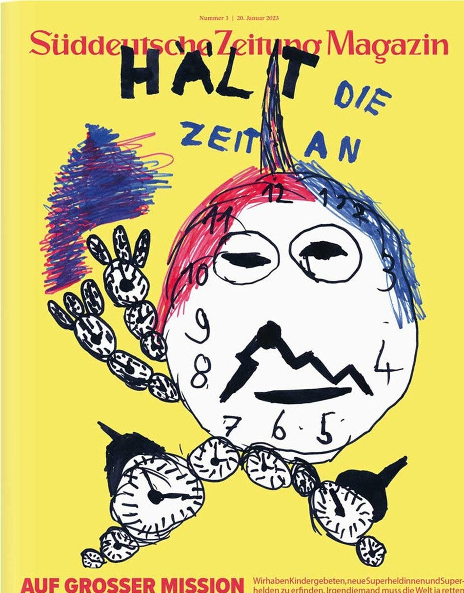 Süddeutsche Zeitung Magazin Deutschland 2023-03 Kinderkunst Superhelden Zeit