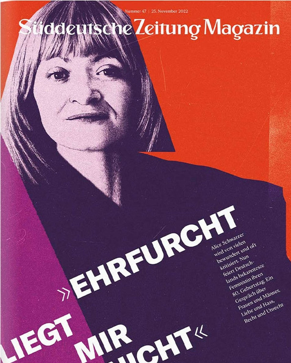 Süddeutsche Zeitung Magazin Deutschland 2022-47 Alice Schwarzer