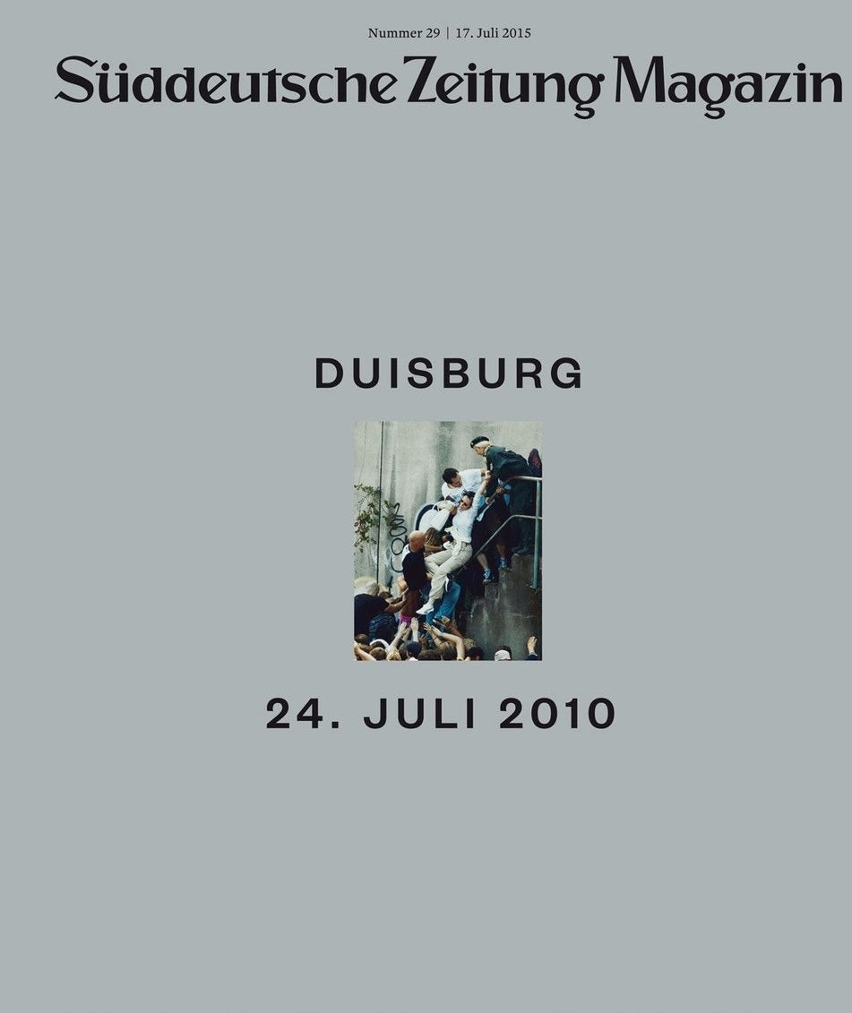 Süddeutsche Zeitung Magazin Deutschland 2015-29 Loveparade-Katastrophe Duisburg Massenunglück