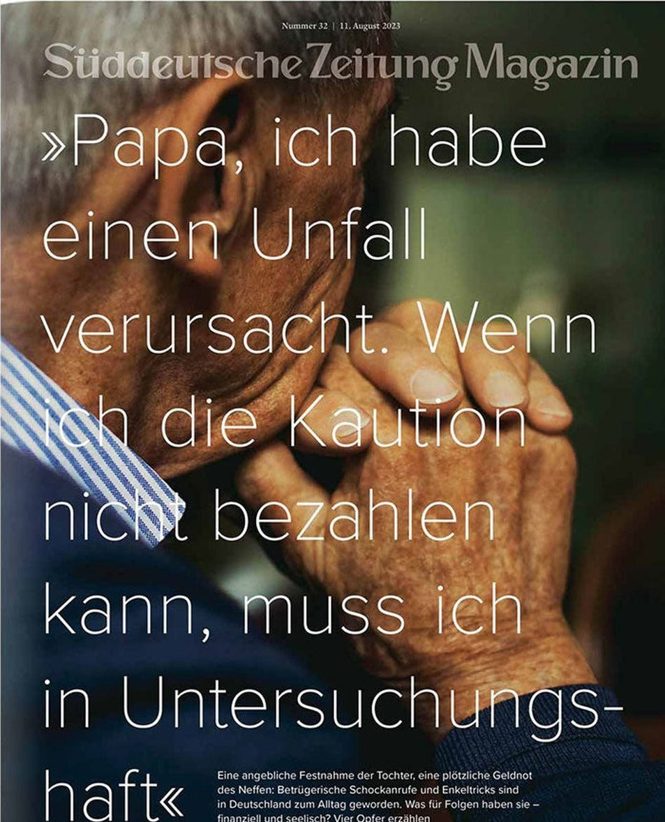 Süddeutsche Zeitung Magazin Deutschland 2023-32 Enkeltrick Telefonbetrug Senioren