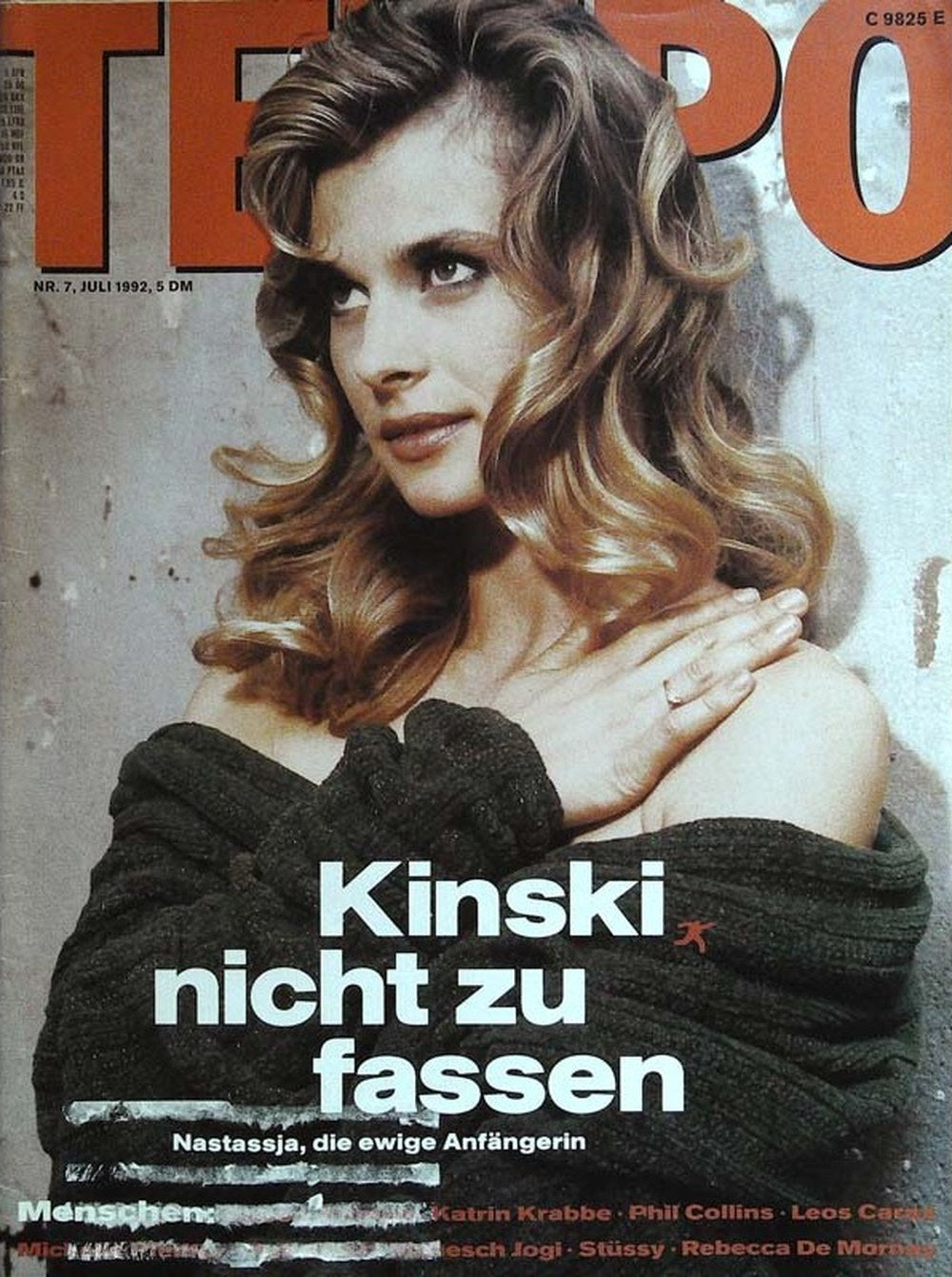 Tempo Magazin Deutschland 1992-07 Nastassja Kinski Katrin Krabbe Phil Collins Leos Carax Rebecca De Mornay