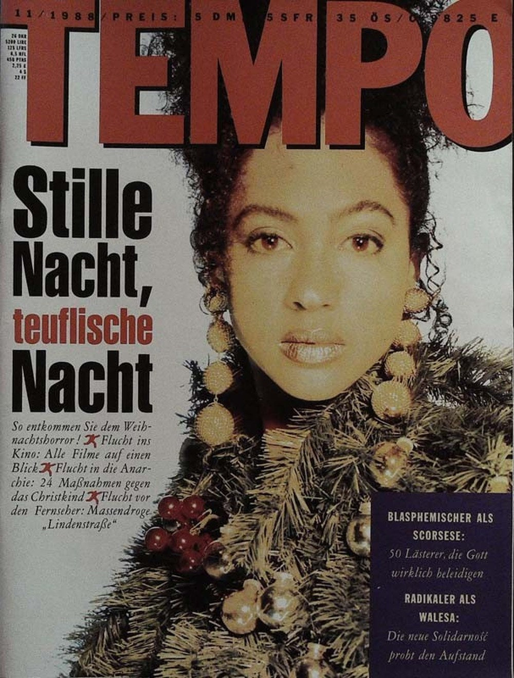 Tempo Magazin Deutschland 1988-11 Martin Scorsese Lech Walesa Solidarność