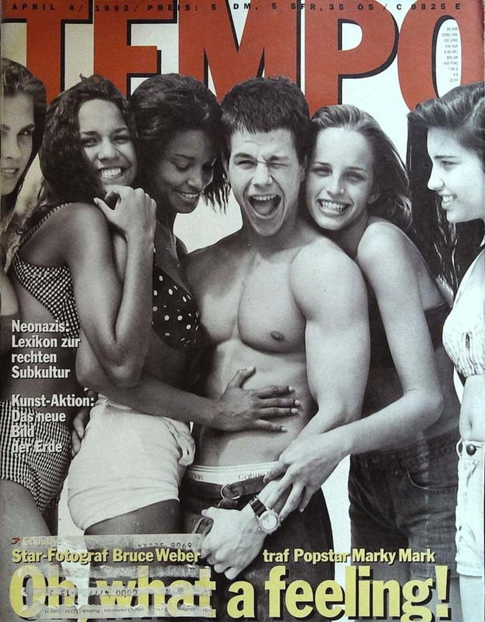 Tempo Magazin Deutschland 1992-04 Mark Wahlberg Bruce Weber