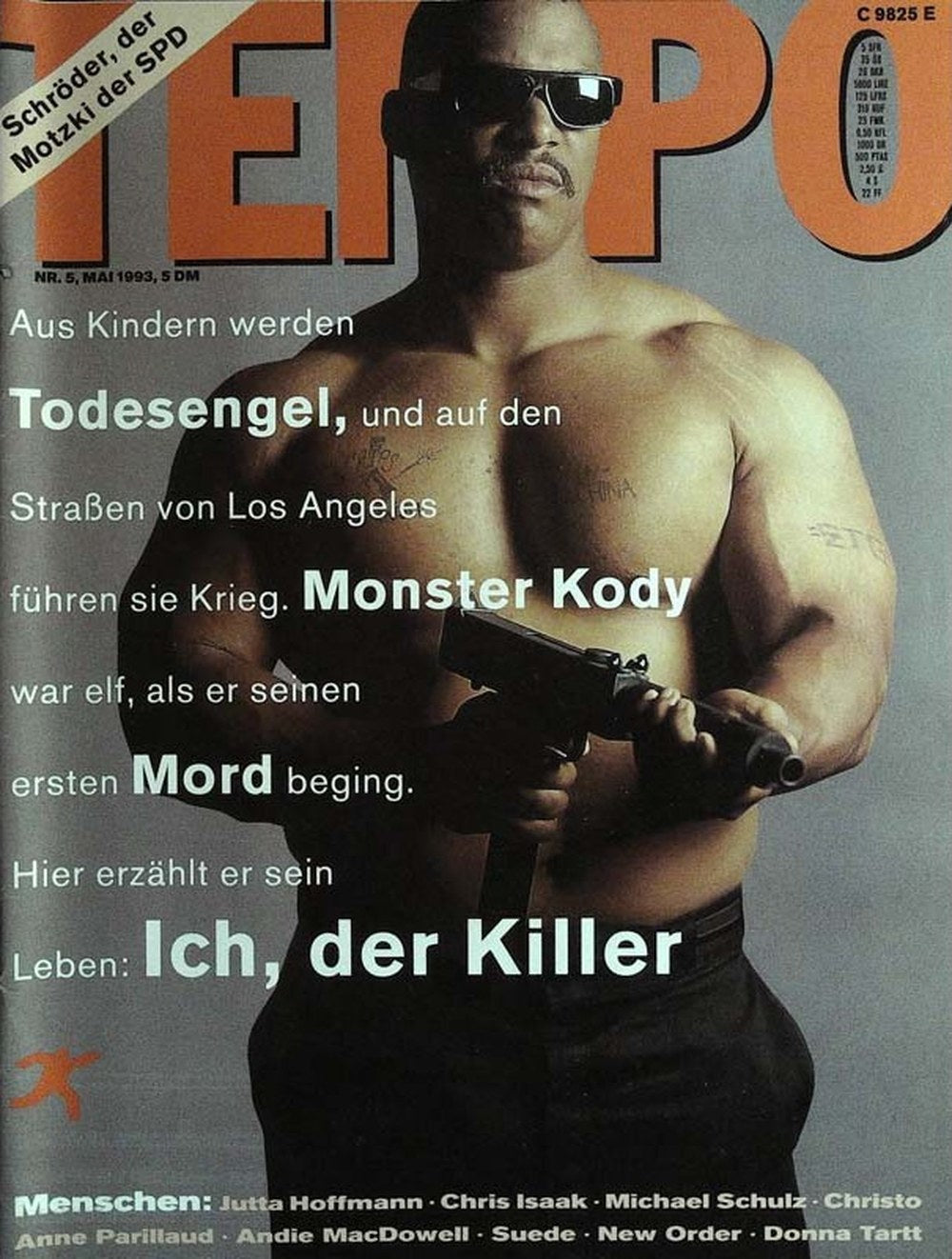 Tempo Magazin Deutschland 1993-05 Monster Kody Jutta Hoffmann Chris Isaak Michael Schulz Christo