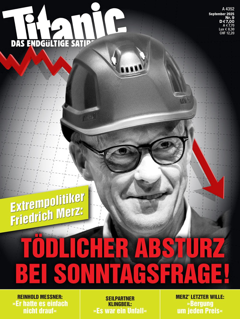 Titanic Magazin Deutschland 2025-09 Friedrich Merz Reinhold Messner Lars Klingbeil