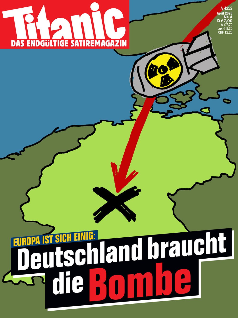 Titanic Magazin Deutschland 2025-04 Nuklearwaffe Bombe Deutschland