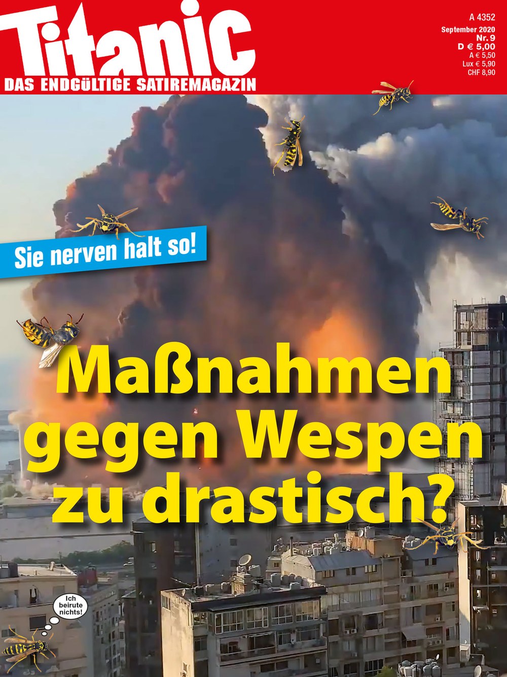 Titanic Magazin Deutschland 2020-09 Wespen Maßnahmen Insekten