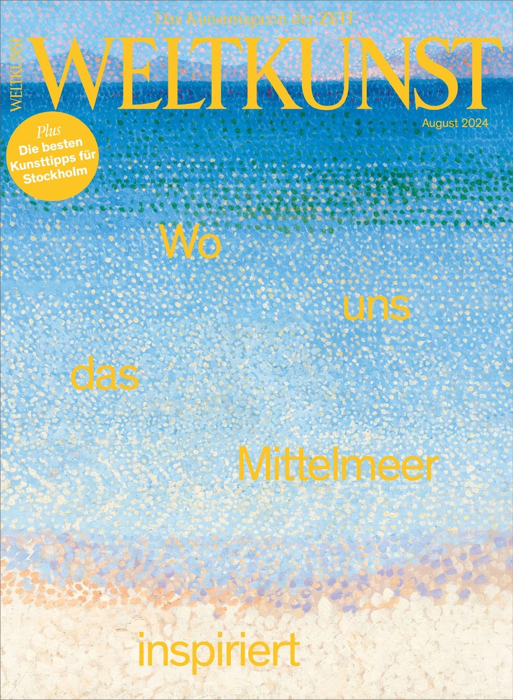 Weltkunst Magazin Deutschland 2024-230 Mittelmeer Reise Strand