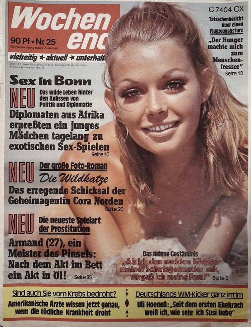 Wochenend Magazin Deutschland 1974-25 Uli Hoeneß Armand Cora Norden
