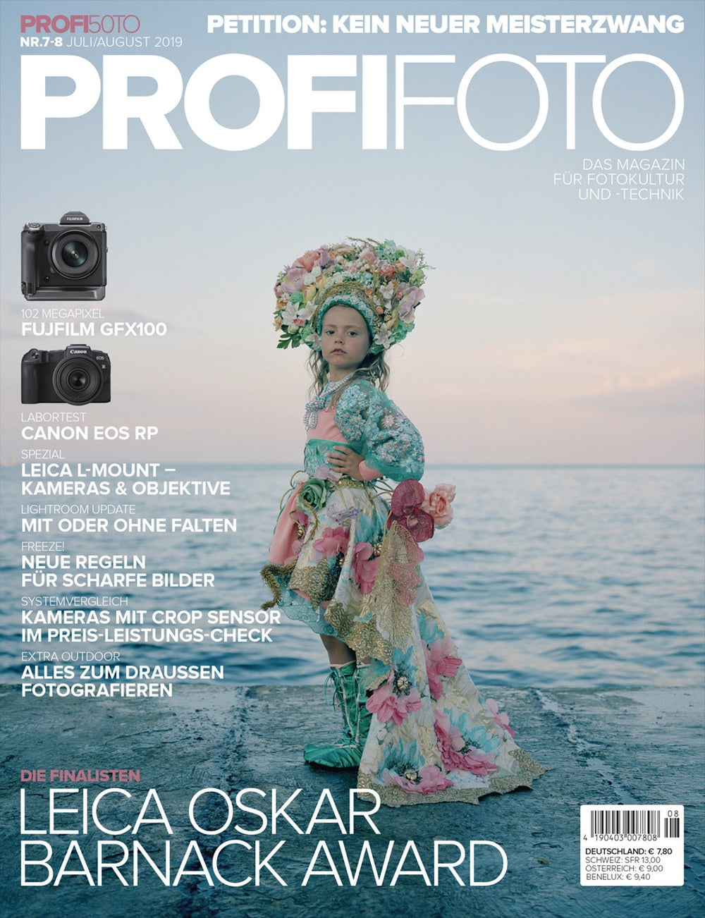 ProfiFoto Magazin Deutschland 2019-08 Fujifilm GFX100 Canon EOS RP Leica L-Mount