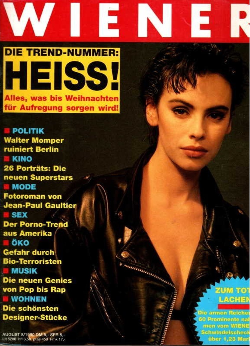 Wiener Magazin Deutschland 1990-08 Walter Momper Jean-Paul Gaultier